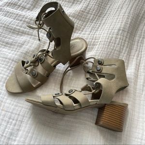 Olive green sandals